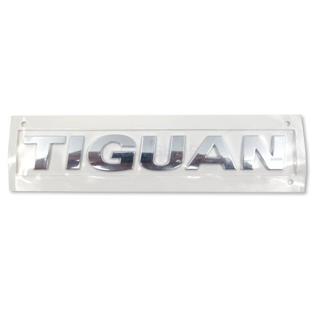 VW 原廠 TIGUAN 行李箱標誌 後標誌 非廉價仿冒品 鍍鉻表面不平整有波紋