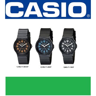 【天龜】CASIO手錶 超薄石英 指針錶 彩色字體MQ-71 EEE