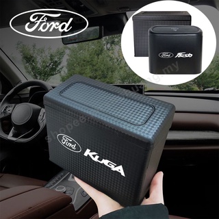 車用垃圾桶掛式收納盒 適用福特Ford Kuga Focus Fiesta Escape 汽車置物桶 車用垃圾桶%優