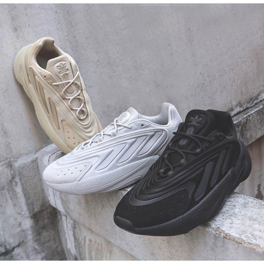 【Omaha】Adidas Ozelia 男女款 灰/黑/卡其 情侶穿搭 反光 拼接 休閒鞋 運動鞋