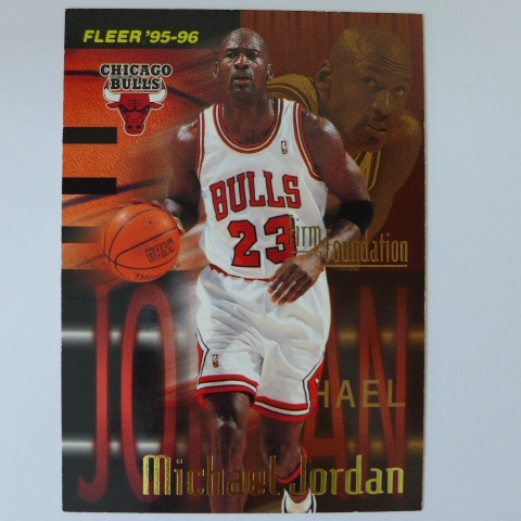 ~ Michael Jordan ~MJ/麥可喬丹/籃球之神/空中飛人/黑耶穌 1996年FLEER.NBA球員卡