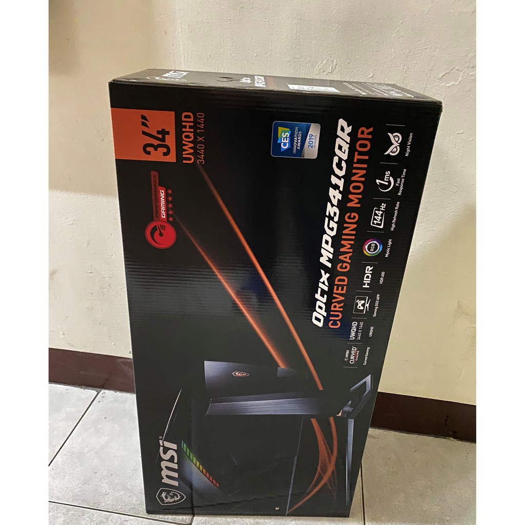 全新微星msi Mpg341cqr 34型144hz 1800r 高階電競螢幕曲面可面交 蝦皮購物