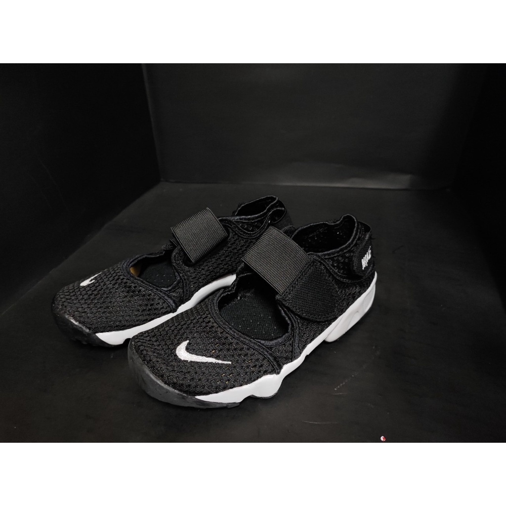 勵馨台南❤️物資分享中心- Nike Rift 童鞋   黑色  魔鬼氈  忍者鞋