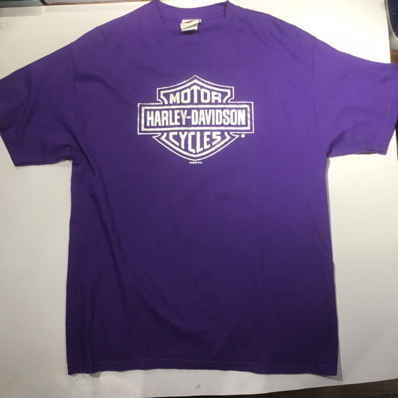 Harley Davidson哈雷機車 紫色短䄂T恤