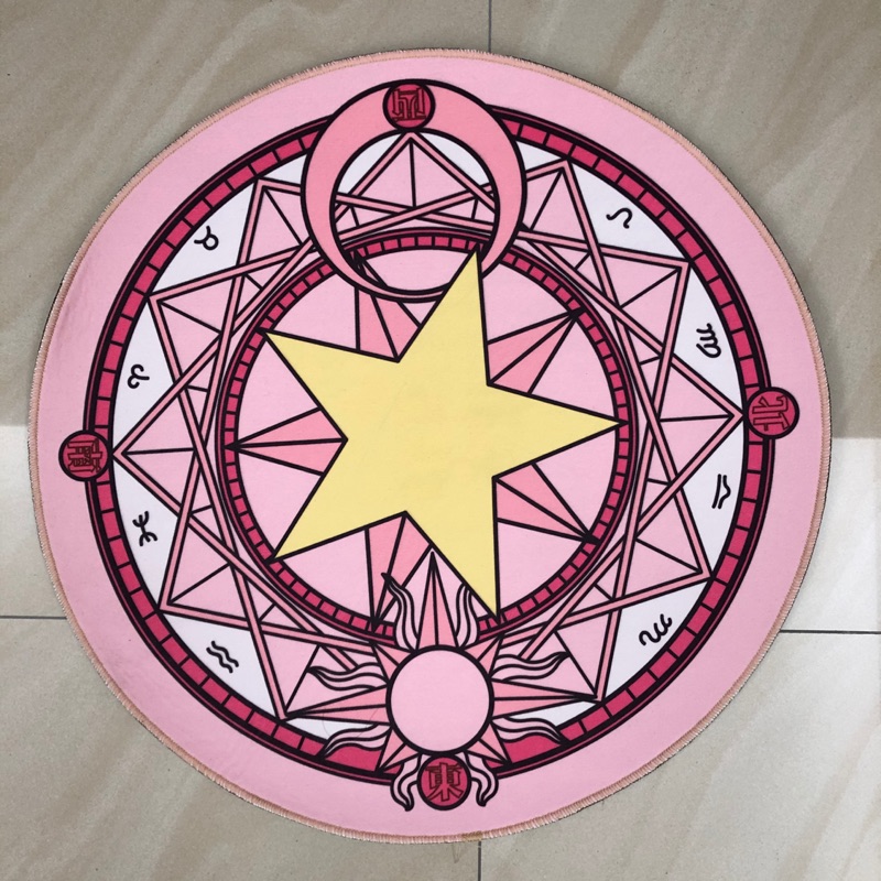 庫洛魔法使魔法陣地墊粉色全新品 無髒污可當背景擺飾小櫻李小狼周邊商品 蝦皮購物