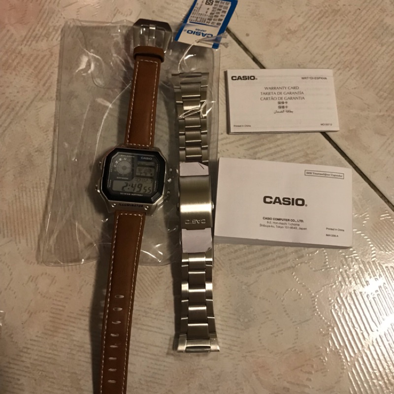Casio 復古錶 方型錶 二手 AE-1200