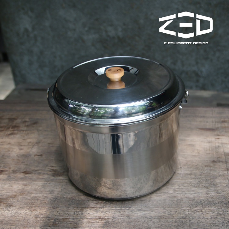 ZED 戶外不鏽鋼鍋10.5L ZBACK0301 / LOWDEN (鍋子、儲存收納、餐具炊具)