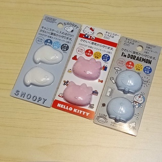《現貨》Q豆手創坊★三麗鷗 造型珪藻土(2入) 矽藻土 冷藏 吸濕消臭 哆啦A夢 史努比 KITTY 正版授權 日本進口
