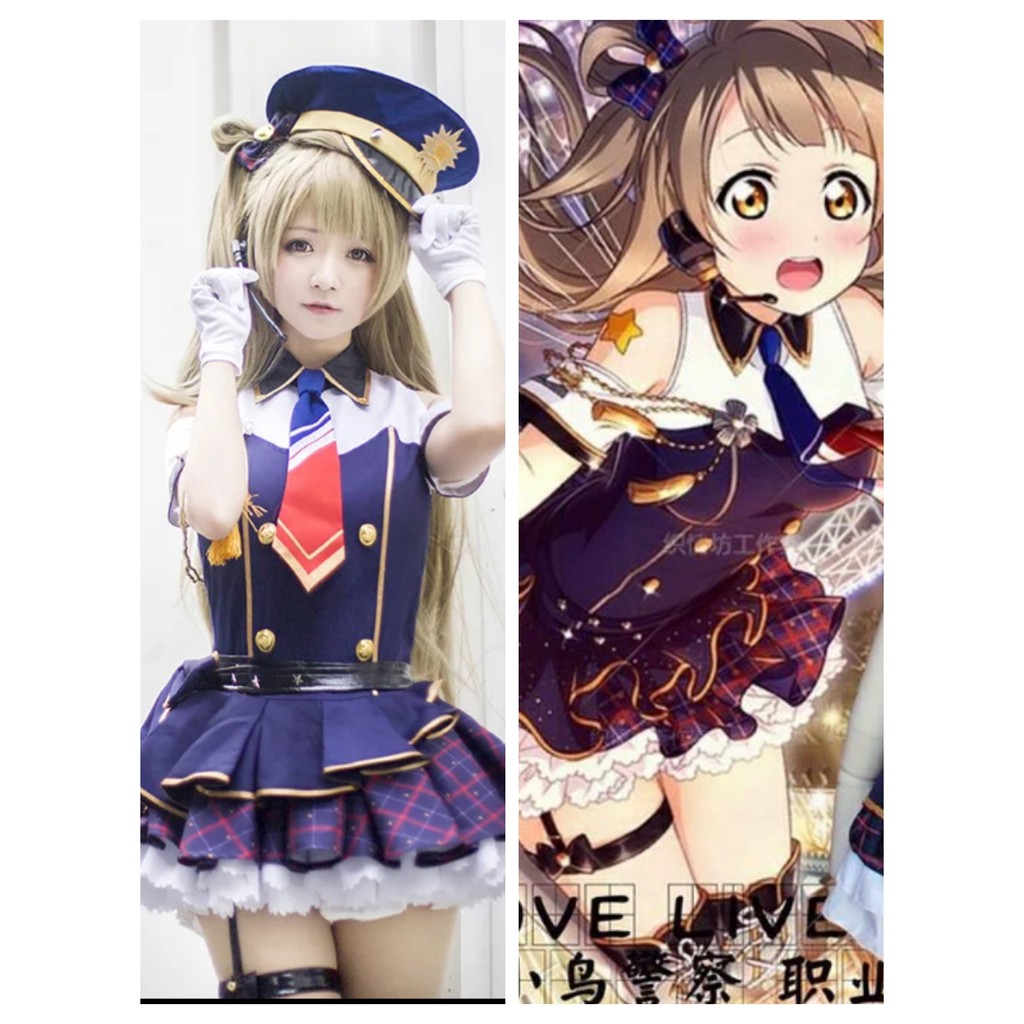 全套lovelive南小鳥女警職業覺醒cos服裝假髮 蝦皮購物