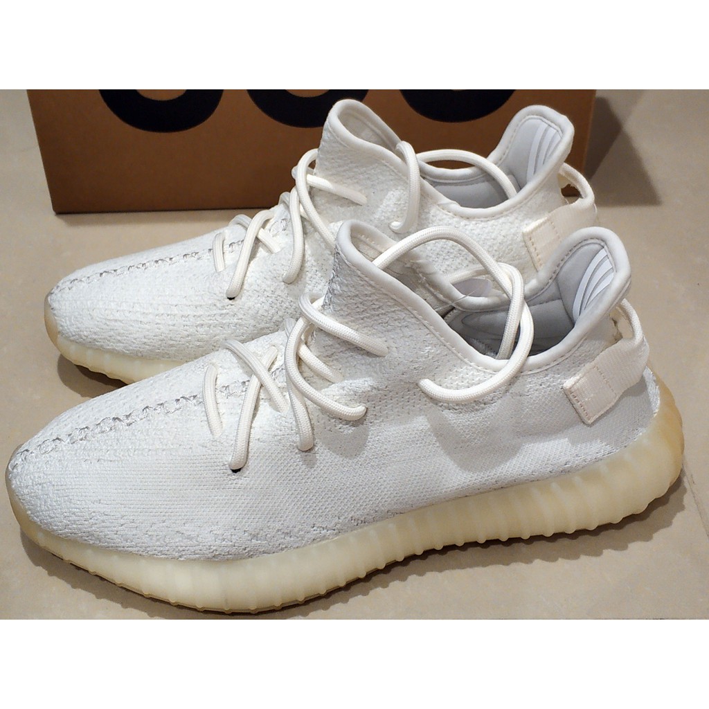 全新官網購入 YEEZY BOOST 350 V2 CREAM WHITE CP9366 US 9/27CM(全新原盒)