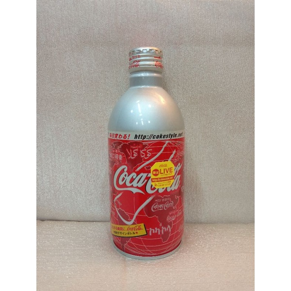 日本 可口可樂 400ml 400毫升 世界地圖限定版 子彈罐 鋁罐