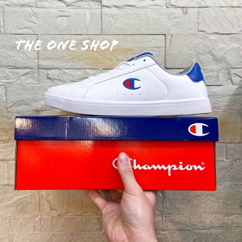 TheOneShop Champion 白色 藍色 白藍 皮革 運動鞋 休閒鞋