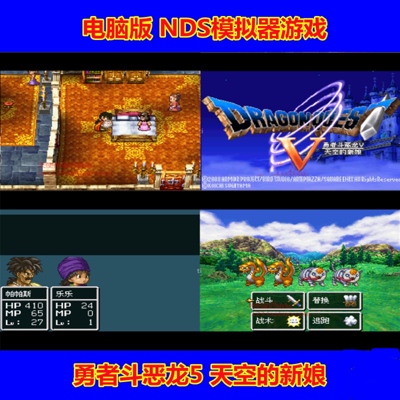 勇者鬥惡龍5天空的新娘nds模擬器遊戲中文合集下載電腦單機任天堂 蝦皮購物