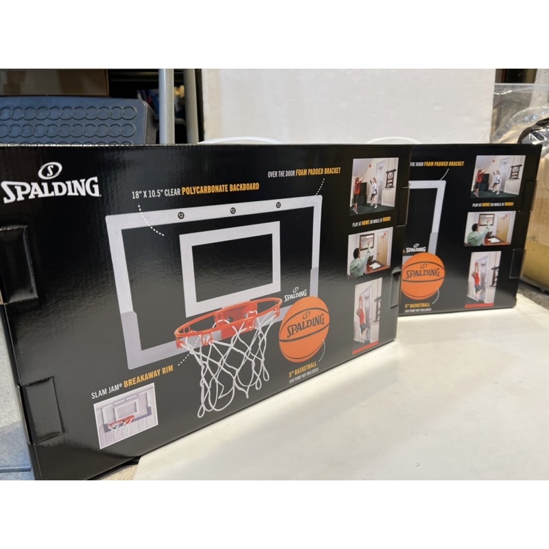 ＊dodo_sport ＊ SPALDING 小籃板/彈簧鋼框專利設計增加耐用度/內含籃框 籃板 小籃球