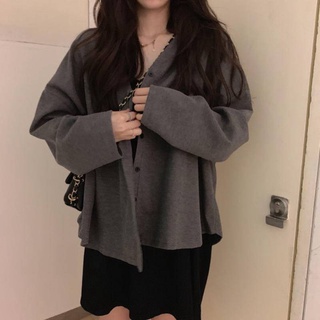 短款外套女秋季新款寬鬆薄款開衫長袖顯瘦百搭休閒上衣學生潮
