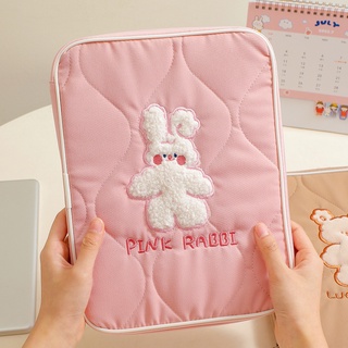 韓國小熊刺繡ipad保護套 筆電包13/14吋 11吋ipad包 平板收納包 卡通小兔電腦內膽包