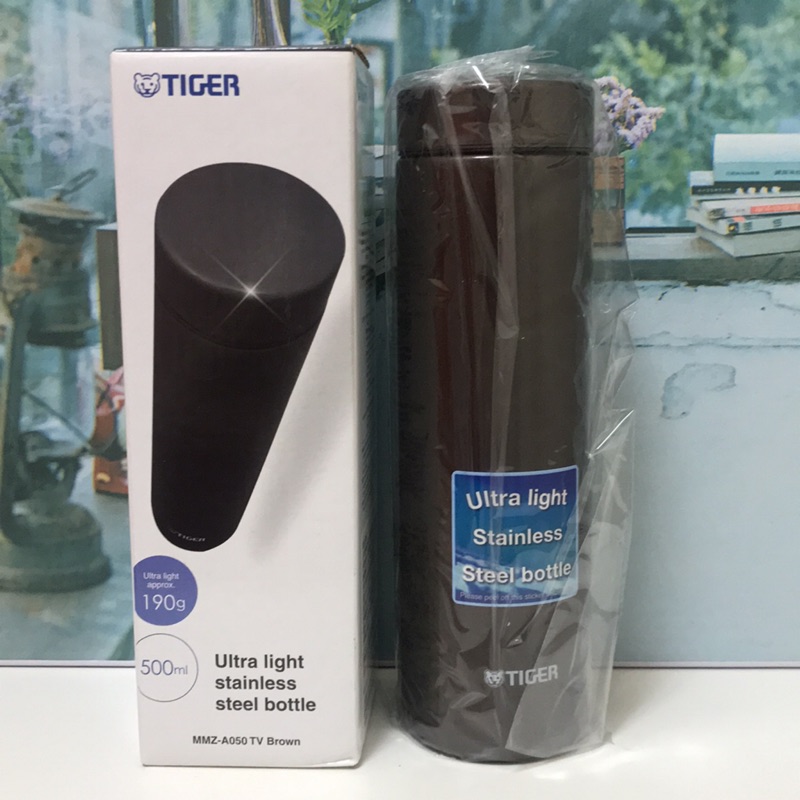 虎牌tiger 500cc 夢重力極輕量保溫保冷杯mmz A050 咖啡棕 銀 全新品未拆封 蝦皮購物