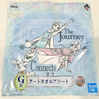 日本正版 一番賞 迪士尼公主 Romantic Lagoon G賞 冰雪奇緣 Frozen 毛巾 手帕
