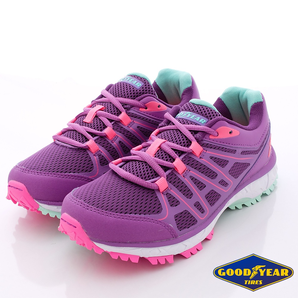 GOODYEAR【固特異】(零碼)機能運動女鞋-越野運動鞋款WR52607紫(女段)