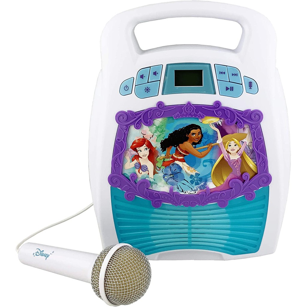 預購👍正版空運👍美國迪士尼 moana 海洋奇緣 藍牙 便攜式 MP3 卡拉OK 機播放器  麥克風玩具 居家防疫