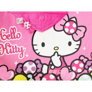 草莓公園【三麗鷗 Hello Kitty 凱蒂貓 嬰兒毯 懶人毯 冷氣毯 車用毯 帽毯 披肩 毛毯】