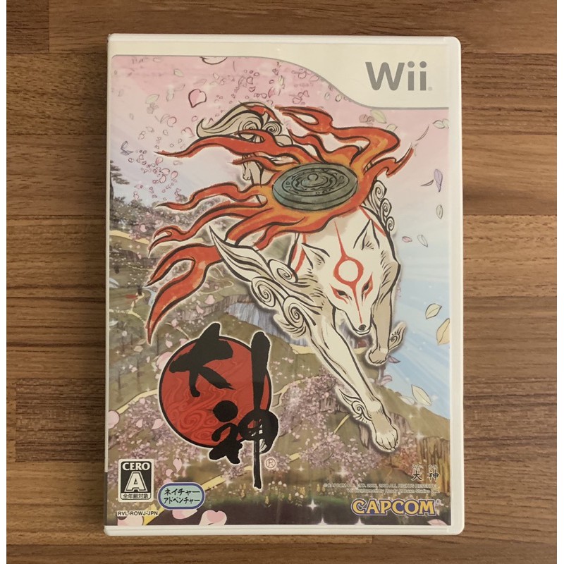 Wii 大神 OKAMI 水墨畫動作遊戲 正版遊戲片 原版光碟 日文版 日版適用 二手片 中古片 任天堂