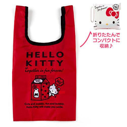 現貨 日本三麗鷗Hello Kitty摺疊環保購物袋S