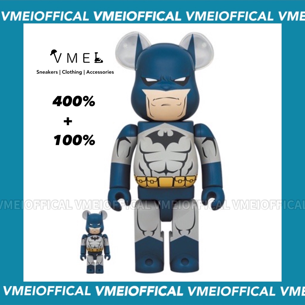 【VMEI】BE@RBRICK BATMAN HUSH Ver. 蝙蝠俠 400%+100% 全新現貨 庫柏力克熊