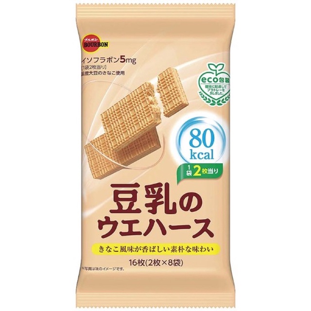 日本 北日本 BOURBON 豆乳風味威化餅