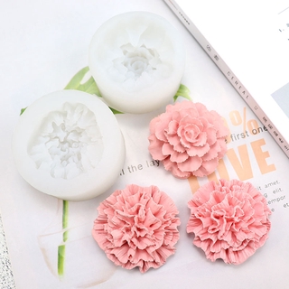 康乃馨 冰模 DIY矽膠模具 裝飾 花朵 自製 香薰 石膏 模具 手工皂模 擴香石 蛋糕模具