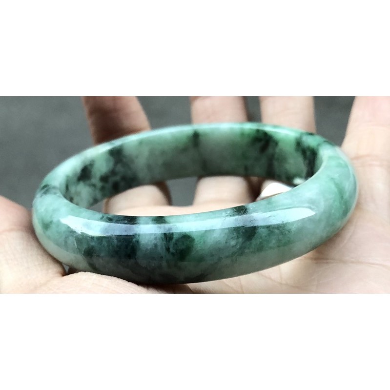 不a包退 天然花青緬甸玉鐲花青平安鐲花青手鐲 蝦皮購物