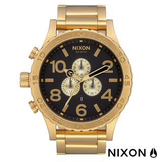 nixon a083-510《51-30 chrono 超大錶徑系列》防水300米/51mm/金x黑【第一鐘錶】