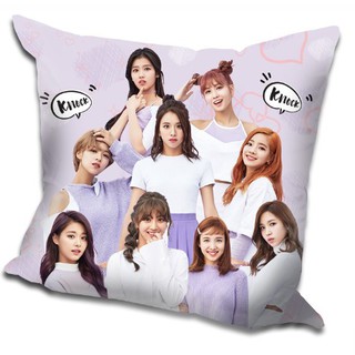 【臺灣現貨】TWICE 全體 周子瑜 紗夏 平井桃 抱枕 靠墊 枕頭 靠枕，40x40cm，緞紋布，色彩鮮豔，印製精美