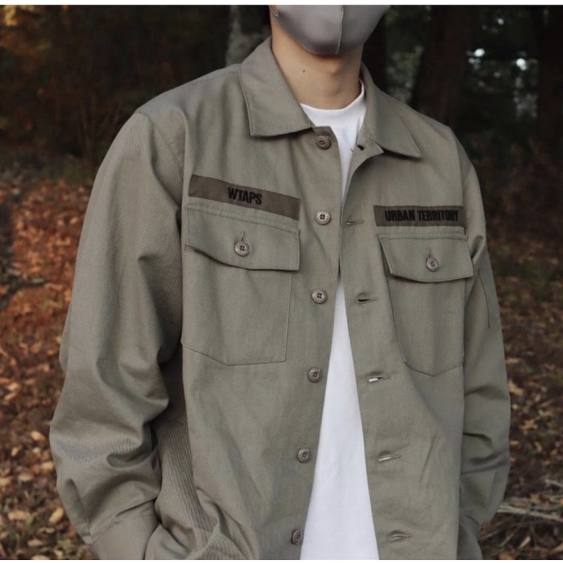 WTAPS◇21AW/212BRDT-SHM02/BUDS/LS COTTON.SERGE/ミリタリー