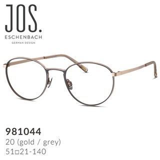 【Jos. Eschenbach】喬瑟艾森巴赫 德國經典撞色圓框純鈦眼鏡 981044