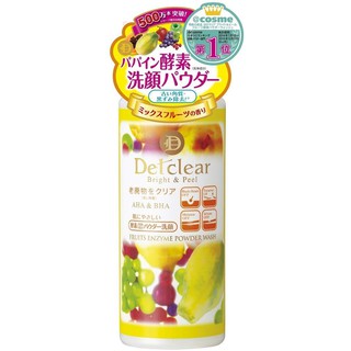 明色 Detclear 水果酵素洗顏粉 75g 溫和 去角質 日本製【MissBerry日本代購】