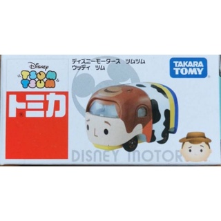 TAKARA TOMY 迪士尼 小車 胡迪 tsum tsum 多美 附膠盒