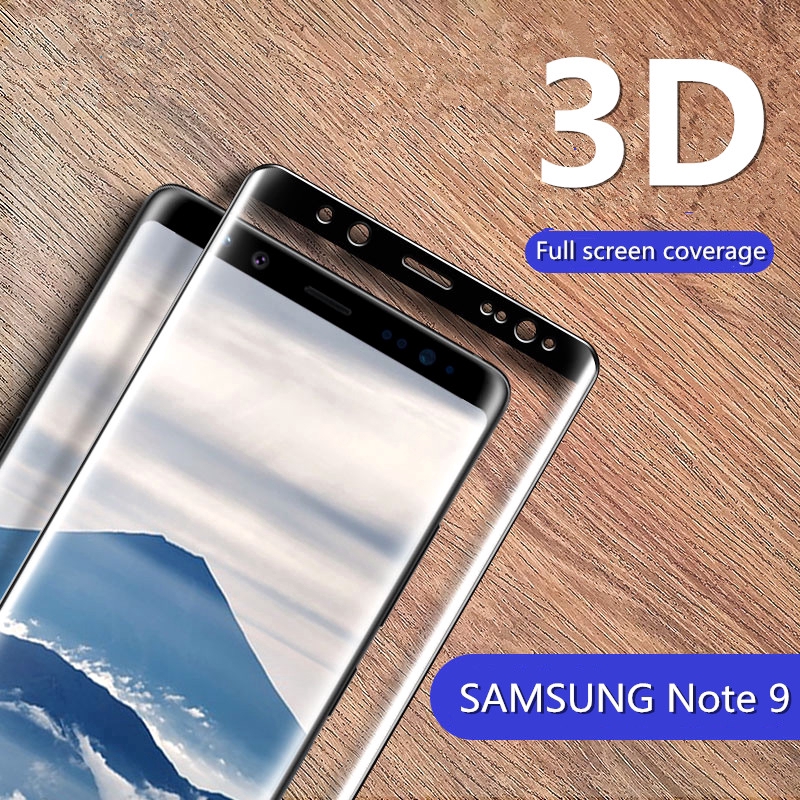 【現貨】3D頂級滿版曲面 三星 Note 9 8 Note9 玻璃保護貼 9H硬度鋼化玻璃 防爆膜 不碎邊 全屏保護膜