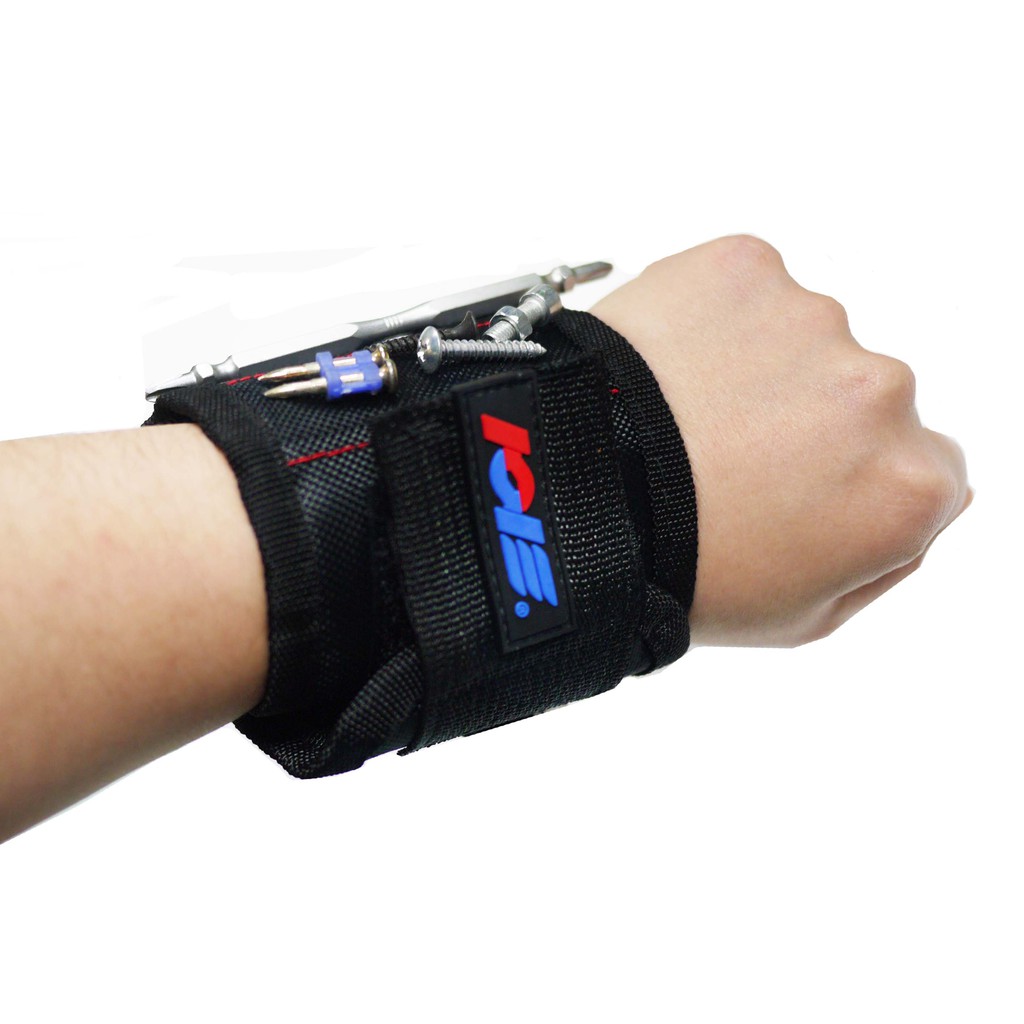 💛ICE磁力腕帶🖤  強力磁鐵 吸附螺絲 小鑽尾  磁鐵護腕 磁性護腕 吸磁手腕帶 C156
