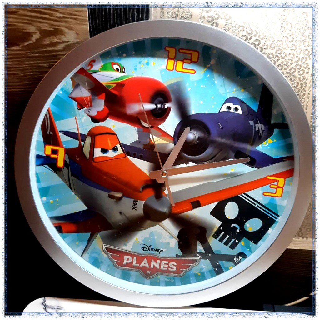 日本帶回絕版迪士尼正版現貨-全新已拆封-飛機總動員掛鐘/時鐘
