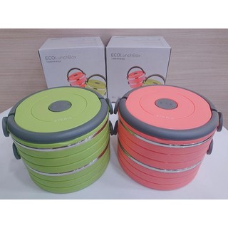 【原廠限量商品】SONY不鏽鋼環保便當盒 粉/綠 (現貨)