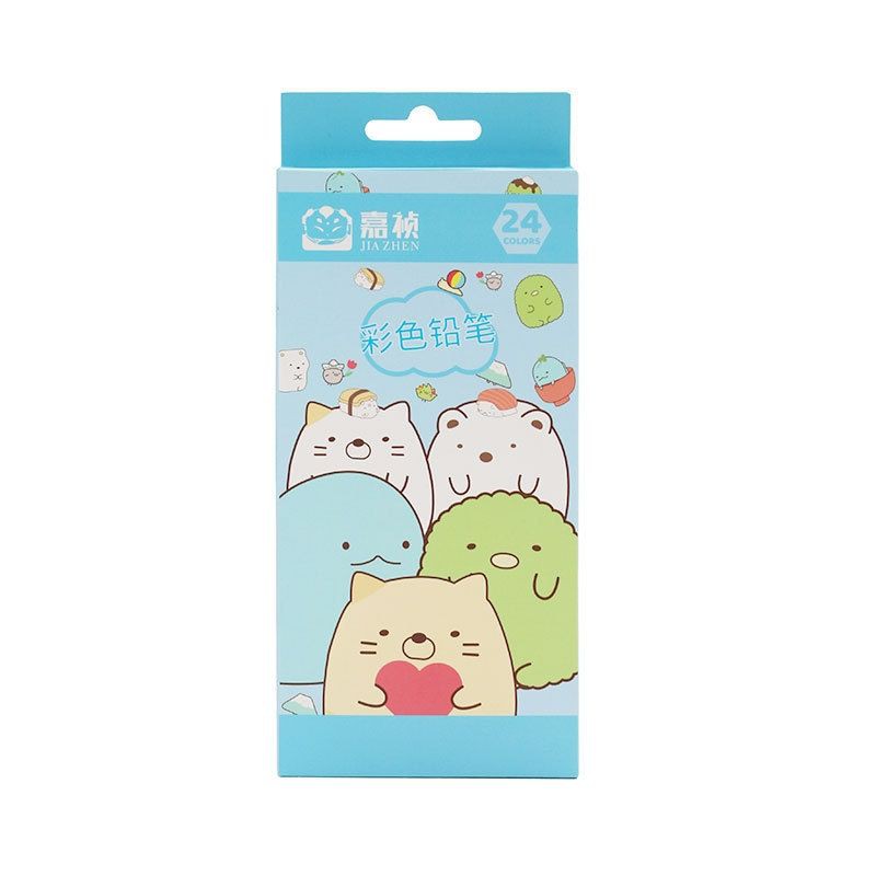 啵比小舖*角落生物粉彩筆彩色鉛筆12色/24色 蝦皮購物