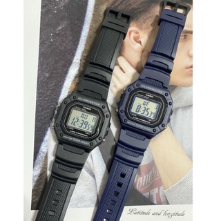 經緯度鐘錶CASIO電子錶腕錶今年最新款 酷似G-SHOCK 方形大字幕復古款 50米運動錶【↘超低價】W-218H
