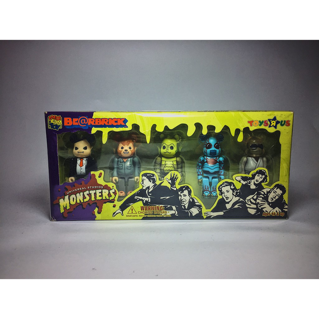 【樂搞玩具】Be@rbrick MONSTERS 環球影城限定 透明人 吸血鬼 狼人 100%