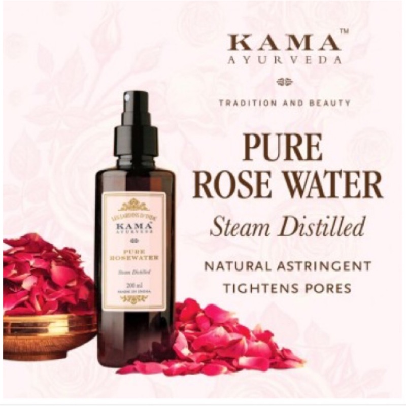 印度頂級皇室保養品牌 KAMA 阿育吠陀 [天然純淨玫瑰水] Pure Rosewater