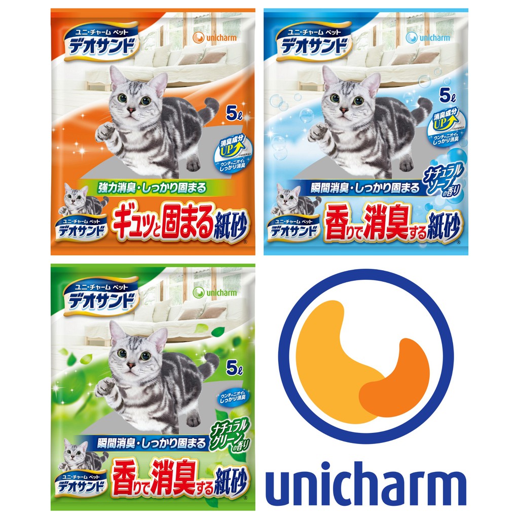 【嬌聯】日本 瞬間消臭 紙砂 (5L/包) 貓砂 除臭貓砂