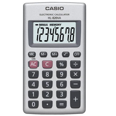 CASIO 國家考試機型算機 8位數 獨立記憶體　 HL-820VA