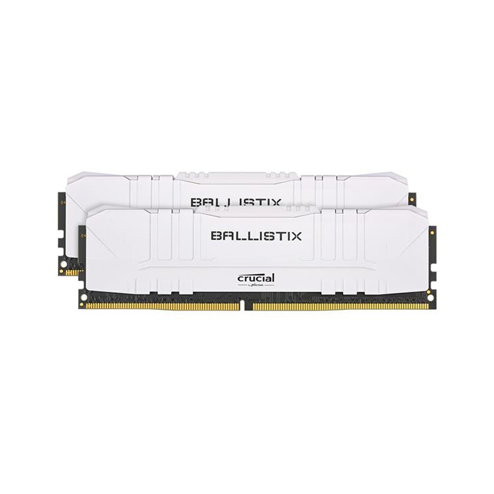 美光 Crucial Ballistix D4 3600 32G(16G*2)低延遲CL16-18-18E-Die-白