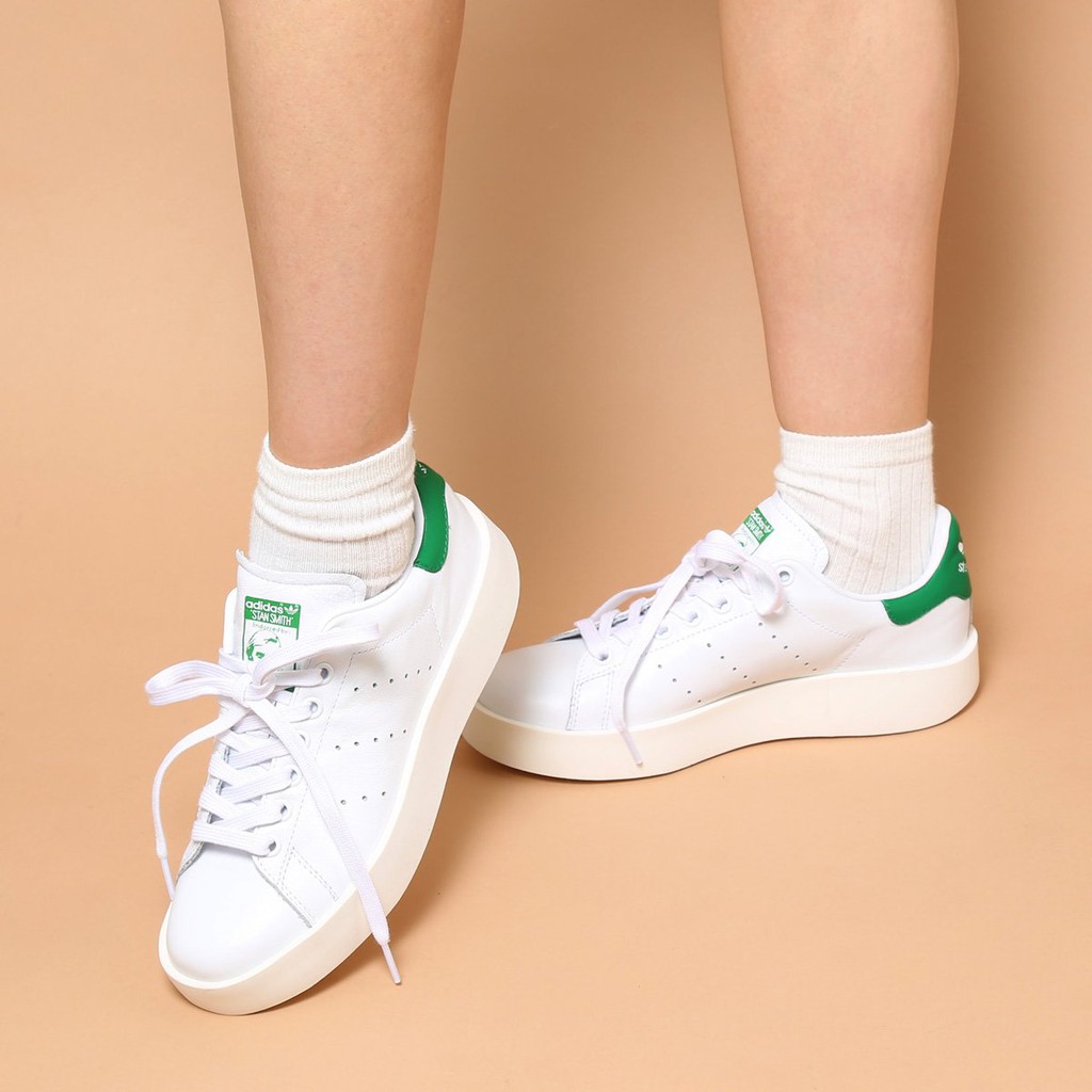 ADIDAS ORIGINALS STAN SMITH BOLD W S32266 女鞋白綠厚底| 蝦皮購物
