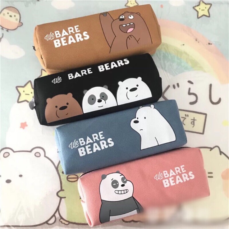 《預購》Webarebears 咱們裸熊 熊熊遇見你 熊熊三兄弟 筆袋 文具筆袋 收納袋 化妝包 送禮物
